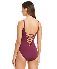 Bleu by Rod Beattie Women's Let's Get Knotty One-Piece Swimsuit
