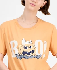 Love Tribe Juniors' Snoopy Halloween Boo T-Shirt