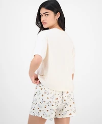 Love Tribe Juniors' Autumn Dancing Snoopy T-Shirt