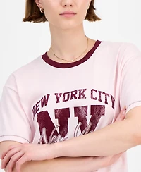 Rebellious One Juniors' New York City Crewneck T-Shirt