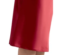 Bcx Juniors' Solid Stretch Satin Pull-On Skirt