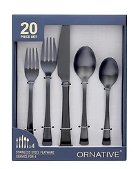 Ornative Hab 20-Pc. Flatware Set