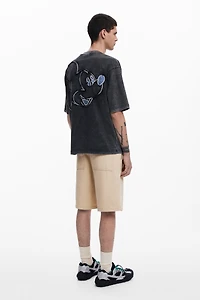 Desigual Men's Denim T-shirt Mickey Mouse