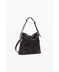 Desigual Women's Large convertible flocked backpack