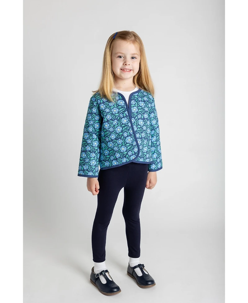 Florence Eiseman Big Girls Floral Print Quilted Jacket