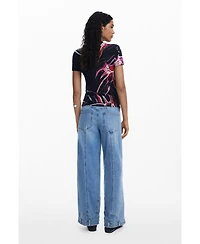 Desigual Women's Abstract floral T-shirt