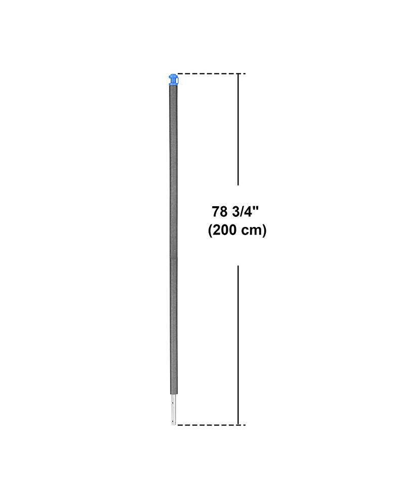 Yescom Universal Trampoline Replacement Enclosure Poles Accessories with Clamp and Hardware 2 Packs Fits Straight Pole Trampoline