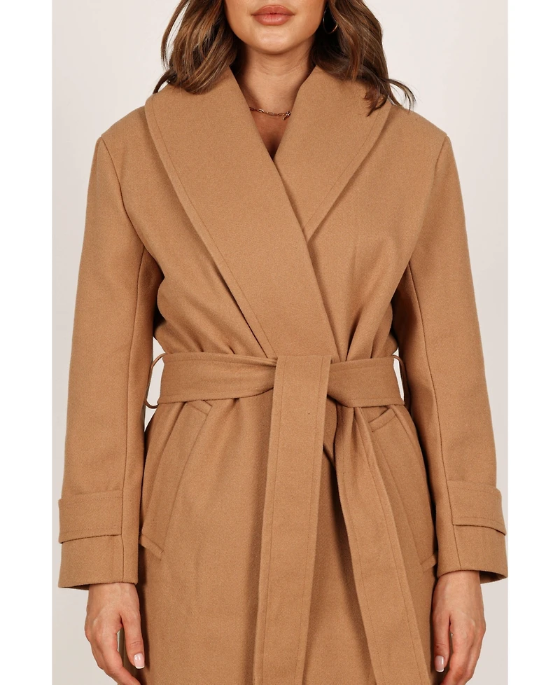 Petal and Pup Women's Emersyn Tie Front Coat