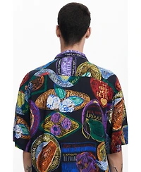 Desigual Men's Short-sleeve shirt with fruits