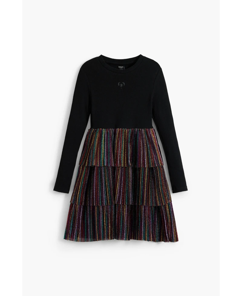 Desigual Girls Girls's Lurex ruffle dress