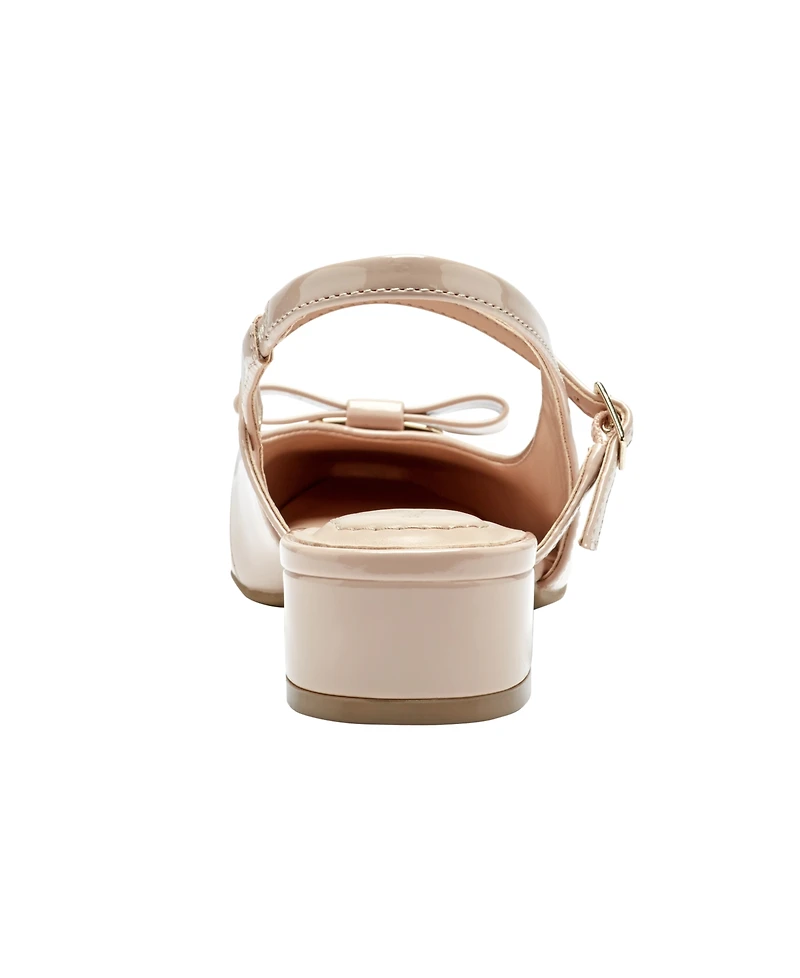 Bandolino Women's Adana Bow Slingback Block Heel Pumps