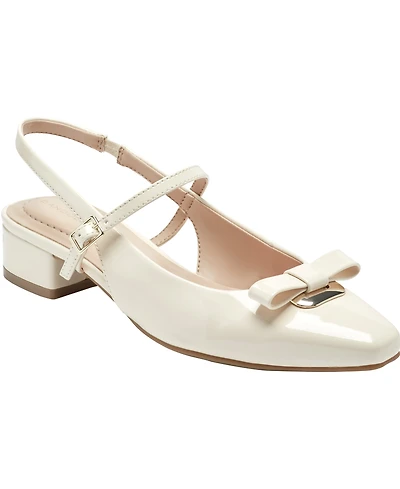 Bandolino Women's Adana Bow Slingback Block Heel Pumps