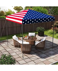 Gymax Patio 6.6x6.6ft Outdoor Pop-up Canopy Tent Upf 50+ Portable Sun Shelter