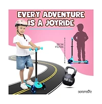 3-Wheel Foldable Kids Scooter - Child Toy Scooter with Built-in Led Wheel Lights