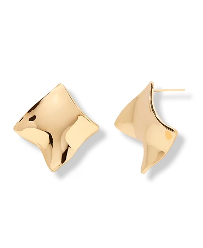 brook & york Gold Plated Claudia Stud Earrings