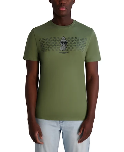 Karl Lagerfeld Paris Men's Short Sleeve Armor Logo Graphic Crewneck T-Shirt