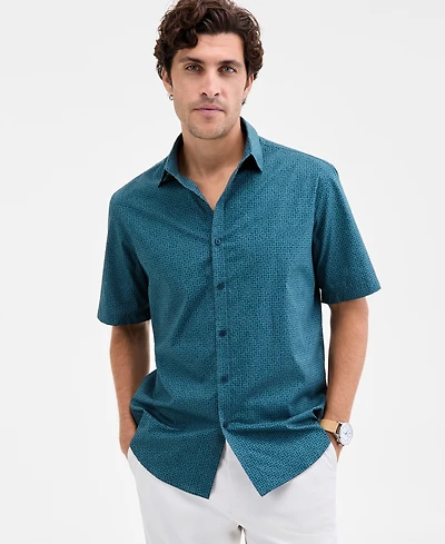 Alfani Men's Basketweave Shirt, Macy's Exclusive