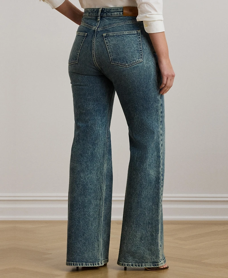 Lauren Ralph Plus High-Rise Flare-Leg Jeans