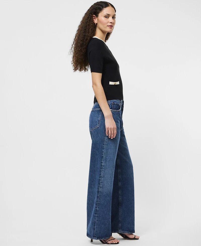 French Connection Women's Babysoft Short-Sleeve Top