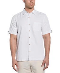 Cubavera Men's Palm Print Short-Sleeve Button-Down Shirt