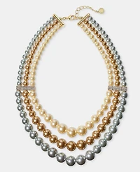 Charter Club Three-Row Statement Necklace, Macy's Exclusive