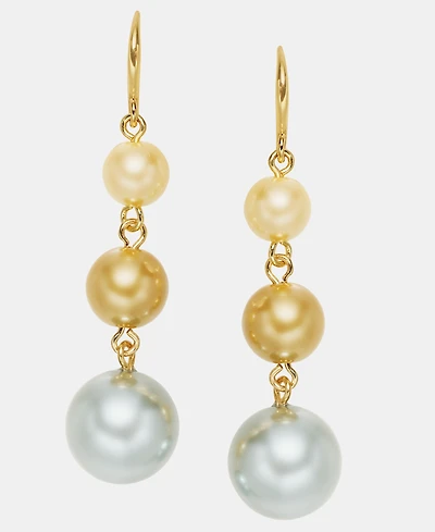Charter Club Glass Pearl Drop Earrings, Macy's Exclusive