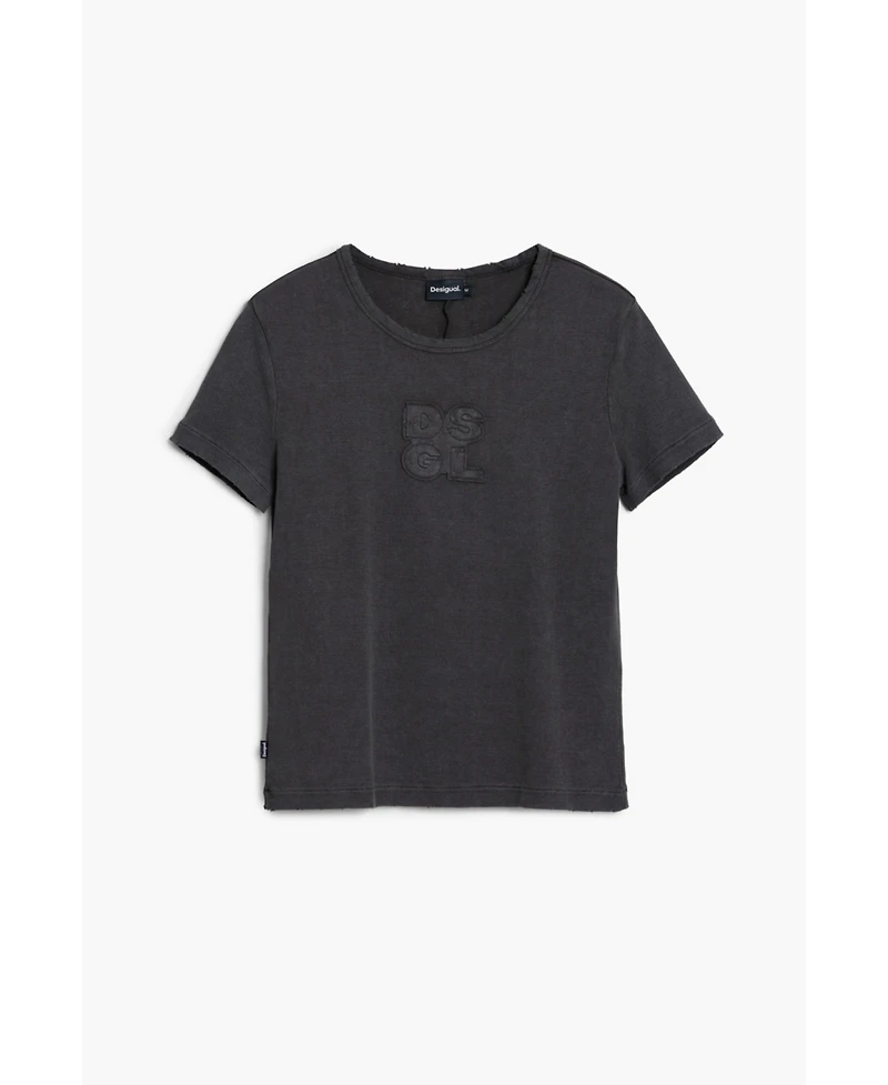 Desigual Women's Logo T-shirt with rips