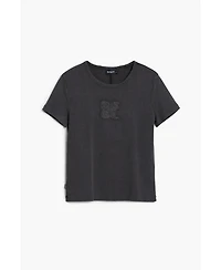 Desigual Women's Logo T-shirt with rips