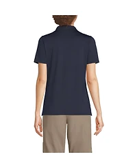 Lands' End Women's Short Sleeve Feminine Fit Rapid Dry Polo Shirt