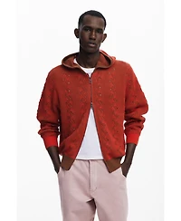 Desigual Men's Zip-knit sweater
