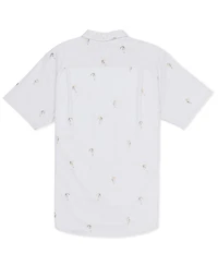 Hurley Men's One and Only Stretch Print Short Sleeve Shirt