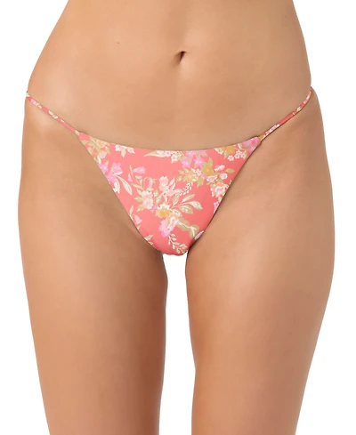 O'Neill Juniors' Nayomi Floral Side-Strap Bikini Bottoms