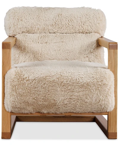 Michola Wood Accent Chair, Macy's Exclusive