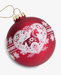 Holiday Lane Nordic Wonderland Folk Ball Ornament, Macy's Exclusive