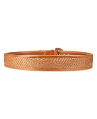 Cole Haan Women's Leather and Raffia Casual Belt