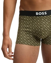 Boss by Hugo Men's One 3-Pk. Logo Waistband Trunks