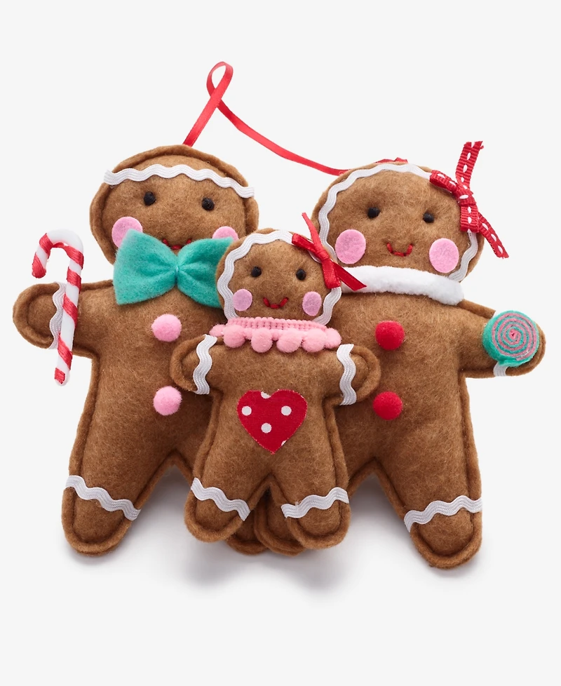 Holiday Lane Gingerbread Village Gingerbread Family Ornament, Macy's Exclusive