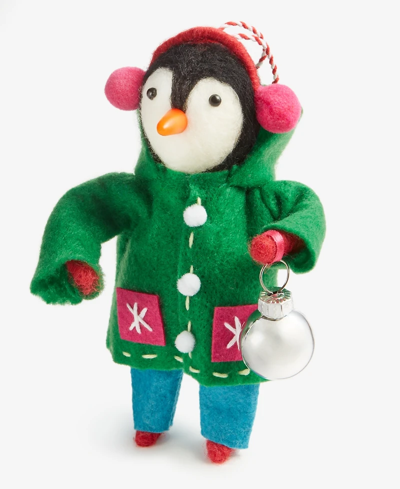 Holiday Lane Tiny Tidings Dressed-Up Penguin Ornament, Macy's Exclusive