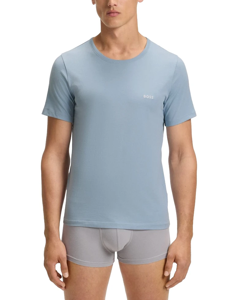 Boss by Hugo Men's Classic 3-Pk. Solid Crewneck T-Shirts