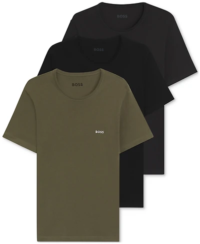 Boss by Hugo Men's Classic 3-Pk. Solid Crewneck T-Shirts