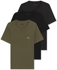 Boss by Hugo Men's Classic 3-Pk. Solid Crewneck T-Shirts