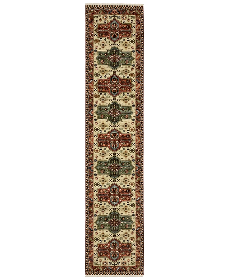 Oriental Weavers Lilihan 8022R 2'6"x12' Runner Area Rug