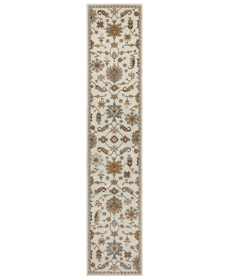 Oriental Weavers Andorra 2419B 2'6"x12' Runner Area Rug
