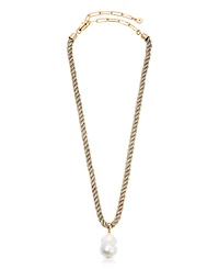 Ettika Freshwater Token Pendant Necklace
