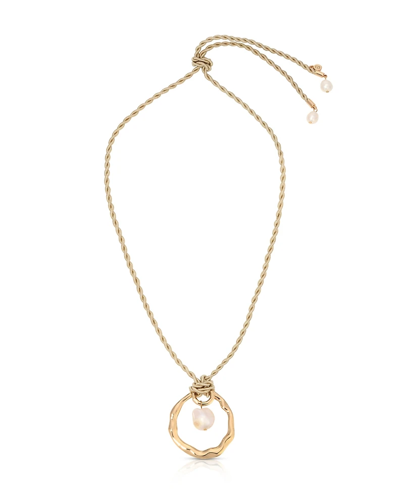 Ettika Nautical Mother of Pearl Pendant Necklace