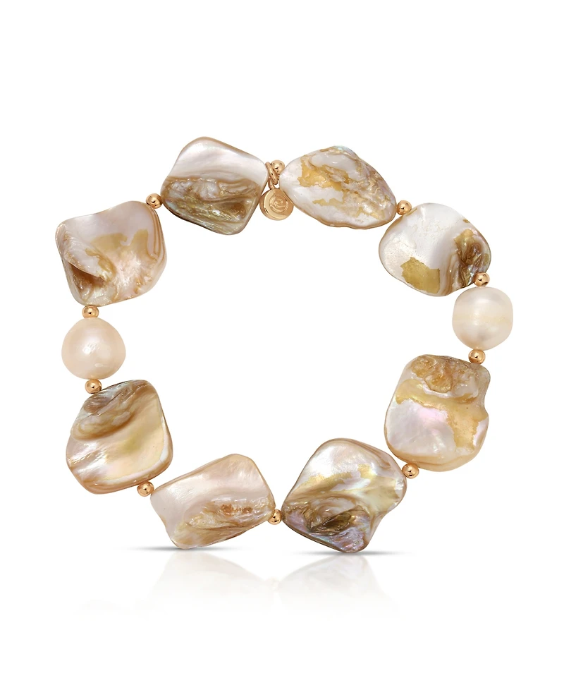 Ettika True Shell Stretch Bracelet Set