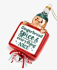 Holiday Lane Gingerbread Village Gingerbread Bell Ornament, Macy's Exclusive