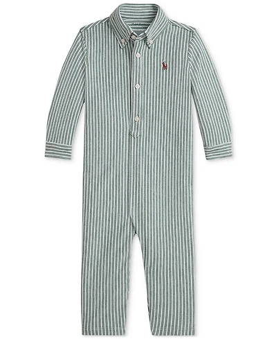 Polo Ralph Lauren Baby Boys Striped Oxford Coveralls