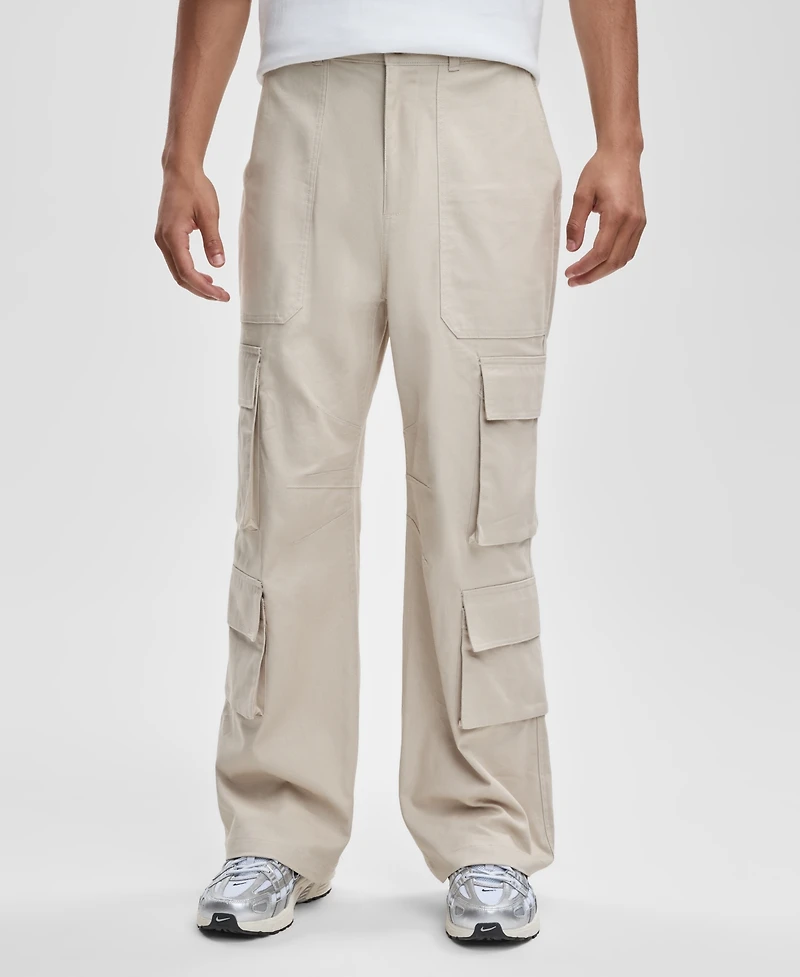 Mode of One Men's Relaxed Canvas Cargo Pants, Macy's Exclusive