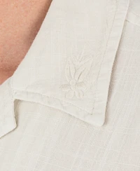Hurley Men's Laguna Camp Embroidered Short Sleeve Shirt